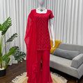 Crimson Red Kareena 90s Iconic Suit Set