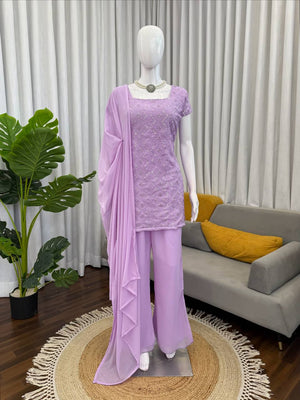 Lavender Kareena 90s Iconic Suit Set