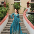 olive green chinon sharara suit for women full view