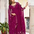 Rani Pink Embroidered Gown Set